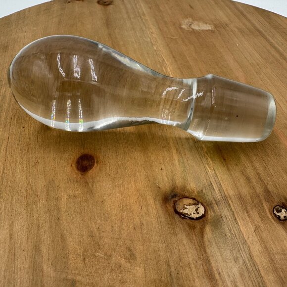 Clear Glass Decanter Bottle Replacement Stopper Solid Handblown Barware Accessor - Picture 1 of 7